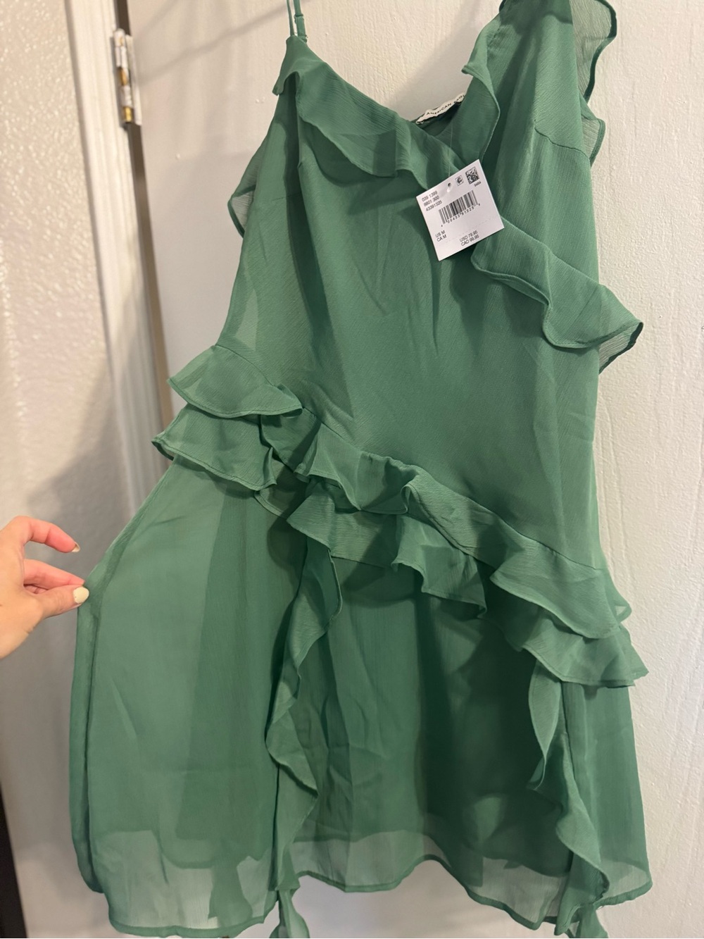 AE Asymmetrical Ruffle Mini Dress - Picture 3 of 5